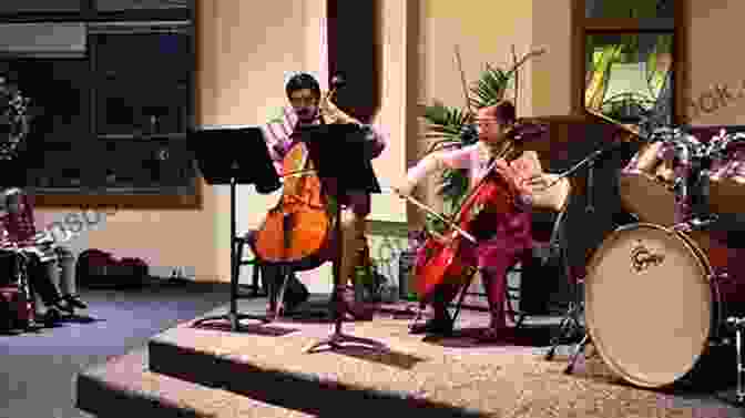 A Cello Quartet Performing 'Jingle Bells' Cello 1 Part Of 10 Christmas Tunes For Cello Quartet : Easy/Intermediate