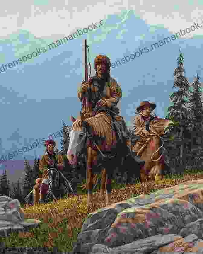 A Group Of Frontiersmen On Horseback, Riding Through A Vast And Rugged Landscape. The Frontiersmen: A Narrative (The Winning Of America 1)