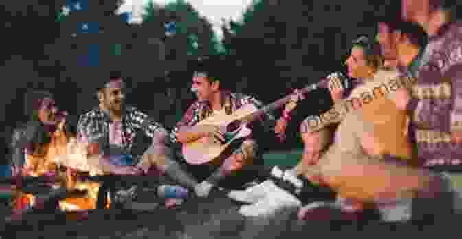 A Group Of People Gathered Around A Campfire, Singing And Playing Instruments. Folk And The English Radical Tradition: Letters On Liberty