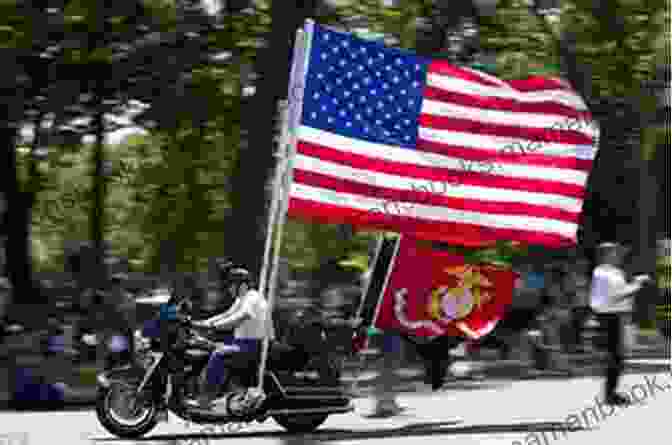 A Vast Gathering Of Motorcycles And American Flags Waving In The Wind At Rolling Thunder Coastal Fury Rolling Thunder (Coastal Fury 1)
