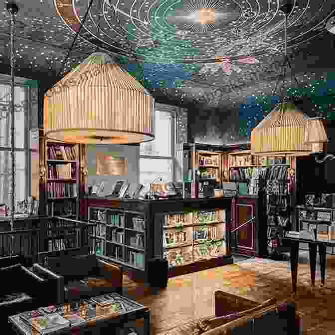An Interior View Of Bit Of Magic Bookstore, With Wooden Shelves Lined With Books And Comfortable Seating Areas. A Bit Of Magic: A Collection Of Fairy Tale Retellings (JL Anthology 5)