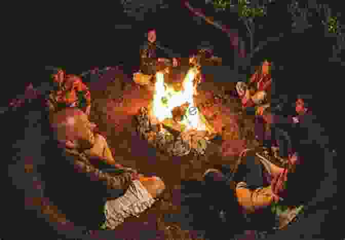 Engraving Depicting Ancient People Gathered Around A Campfire, Listening To A Storyteller From The Stories Of Old: A Collection Of Fairy Tale Retellings (JL Anthology 1)