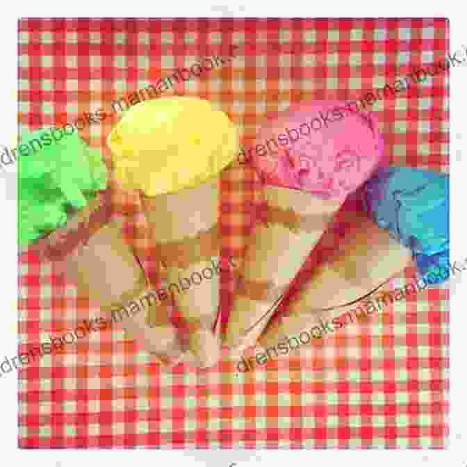 Ice Cream Cone Suncatchers Made From Paper Plates, Paint, And Tissue Paper. 35 Summer Crafts For Kids + 2 Free