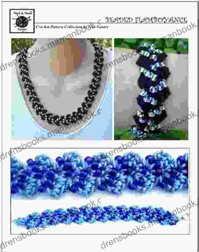 Image Of Beaded Flamboyance Crochet Pattern 115 Necklace And Bracelet Variation Beaded Flamboyance Crochet Pattern #115 For Necklace And Bracelet