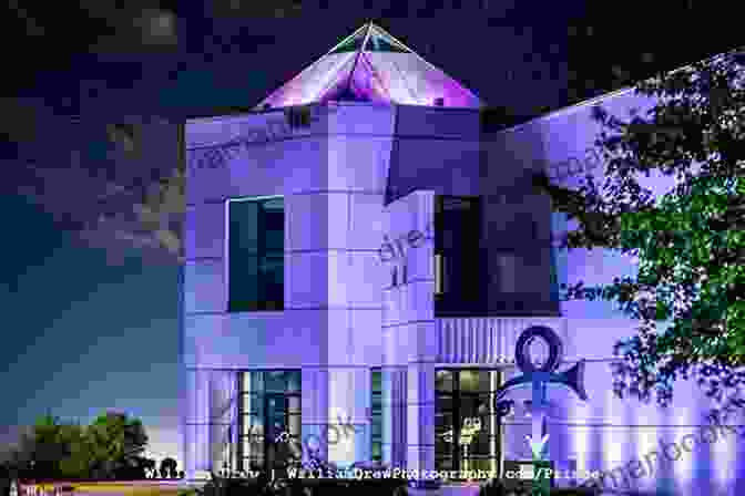 Paisley Park Exterior At Night, Illuminated By Purple Lights PRINCE FOR A DAY: My Time At Paisley Park Revisited