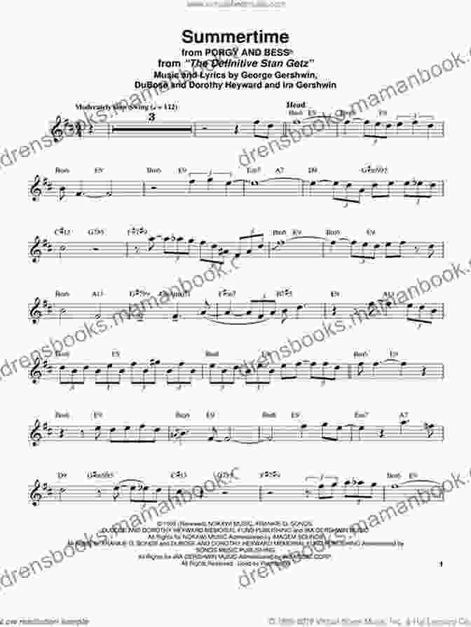 Summertime Saxophone Sheet Music EASY SAXOPHONE HITS FOR BEGINNERS: 25 Easy Hits To Learn To Play The Saxophone