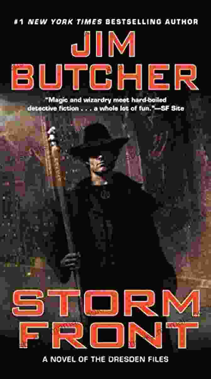 The Captivating Cover Art Of Storm Front, Depicting Harry Dresden Facing Off Against A Towering Creature In The Backdrop Of A Raging Storm Storm Front (The Dresden Files 1)