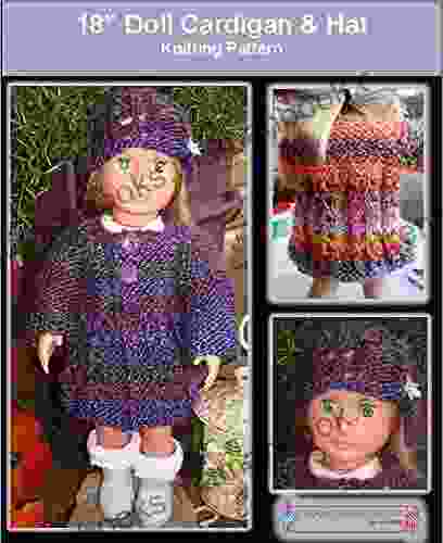 18 Doll Cardigan Hat Knitting Pattern
